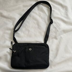 lululemon athletica Black Messenger Bag